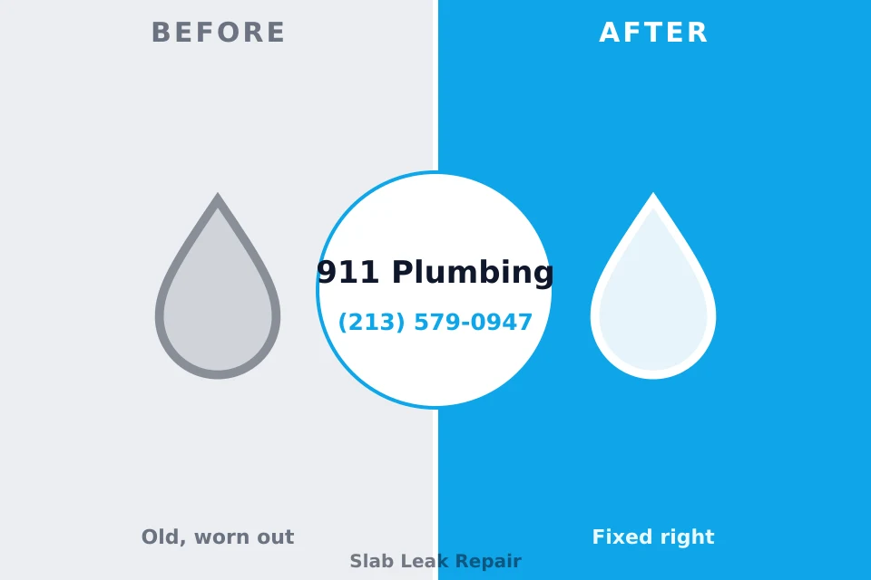 Before and after: plumbing repair West Hamburg, PA